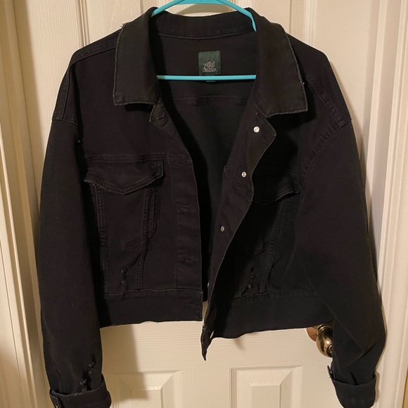 wild fable Jackets & Blazers - Black Jean jacket size xxl